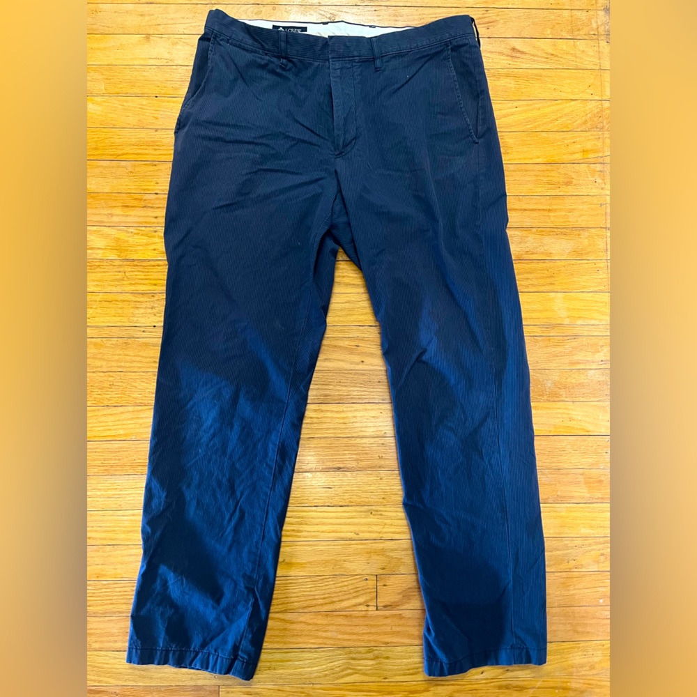 J. Crew Classic Fit Navy Pinstripe Pants 33x30